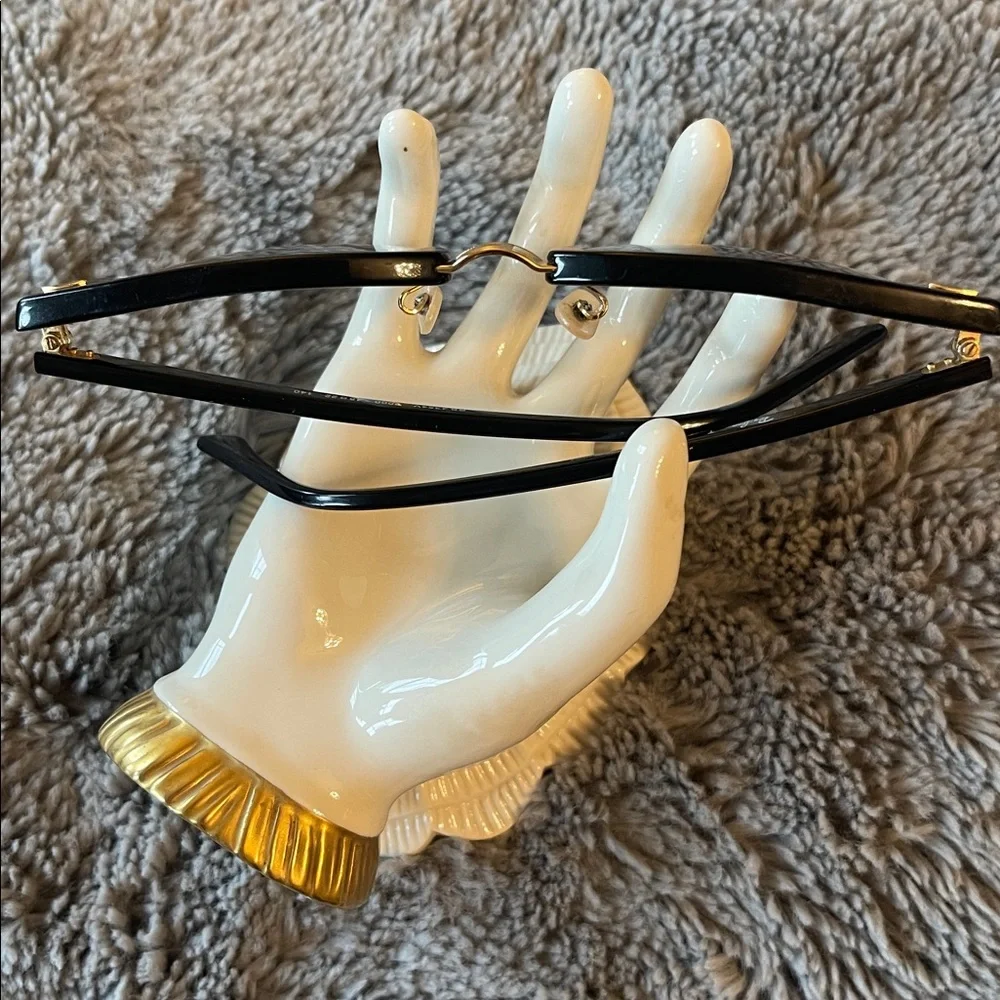 GUC. Ray-Ban 4354V Black and Gold Glasses. LENSES WILL NEED TO CHANGED